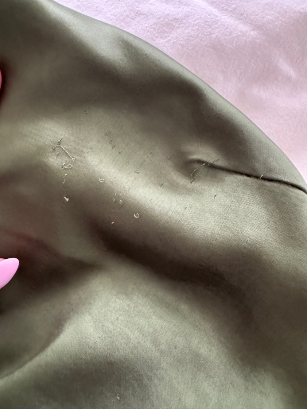 Hello Molly ATHENIAN SATIN MAXI DRESS OLIVE - Picture 5 of 5